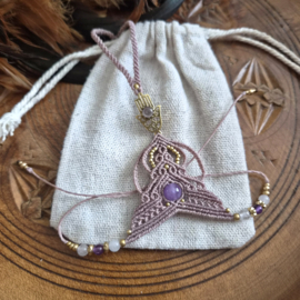 Handsieraad Amethist Hamsa Handje