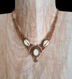 Wrapped stone ketting "Eye of Shiva"