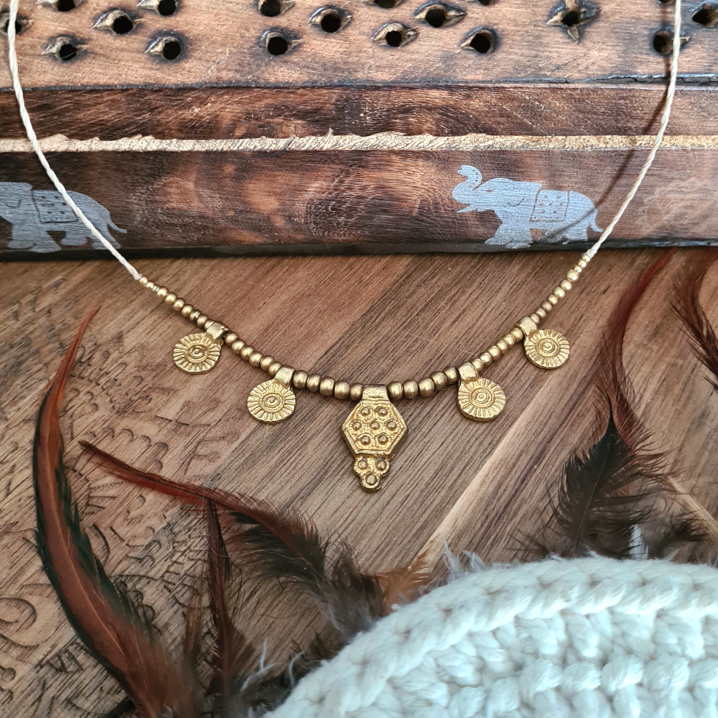 Boho bedel kettinkje