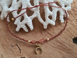 Macramé enkelbandje Maantje