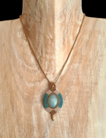 Wrapped stone ketting Amazoniet