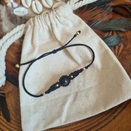 Armbandje Obsidiaan