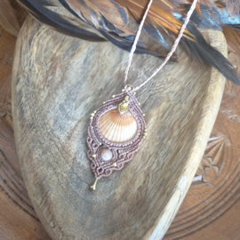 Macramé ketting Mermaid