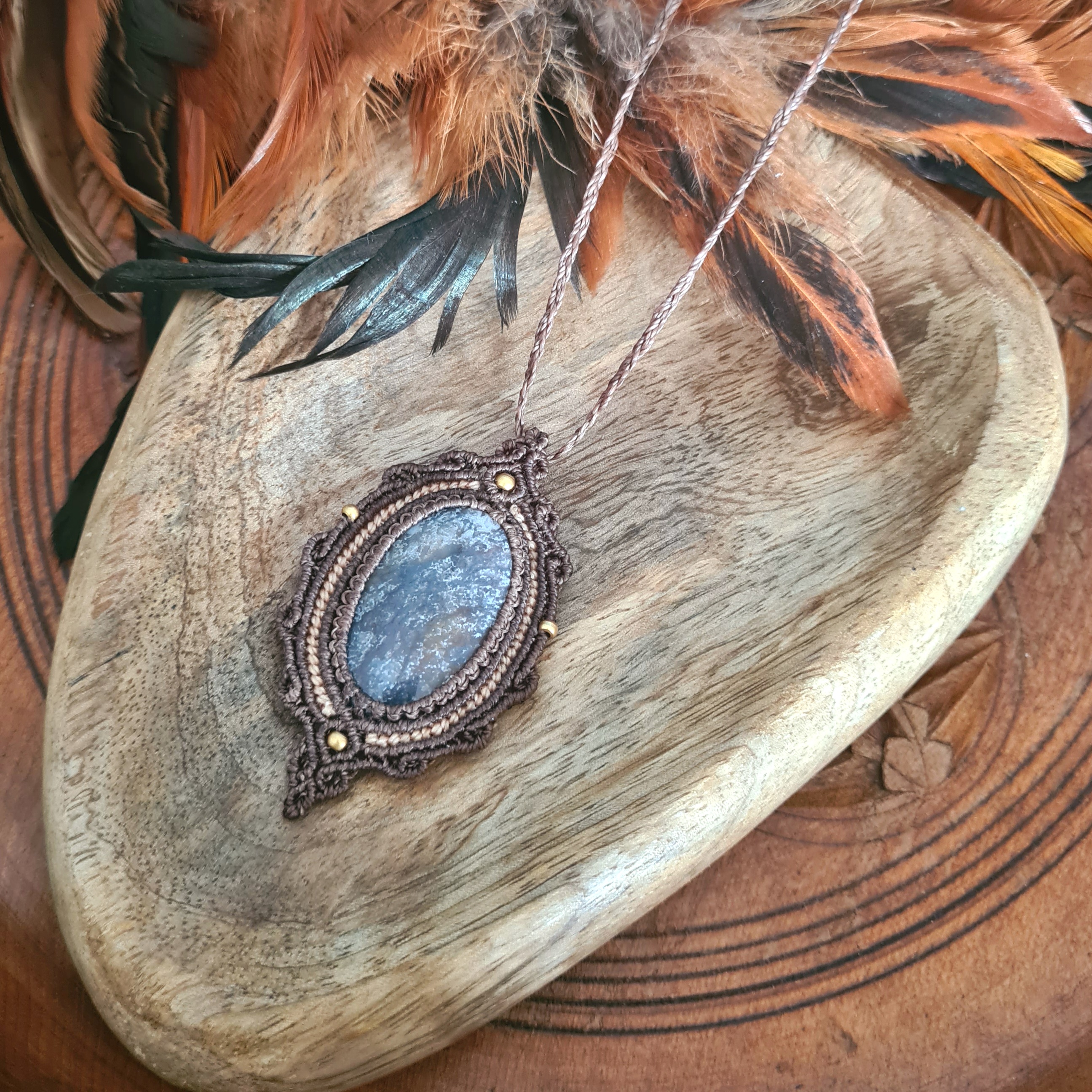Macramé ketting Mosagaat
