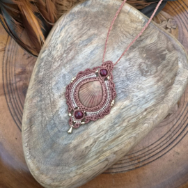 Macramé ketting Mermaid