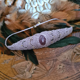 Macramé armband Aardbeienkwarts