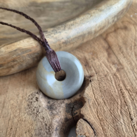 Macramé ketting  Jaspis Donut