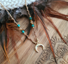 Boho ketting Golden Moon