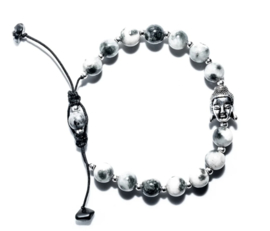 Grey, white stones and Buddha