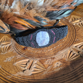Macramé armband Rode Mosagaat