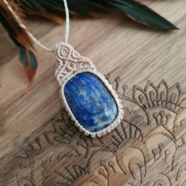 Wrapped stone ketting Lapis Lazuli