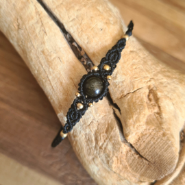 Armbandje Obsidiaan