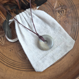 Macramé ketting  Jaspis Donut
