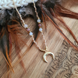 Boho ketting Golden Moon