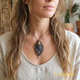 Macramé ketting Mermaid