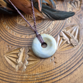 Macramé ketting  Jaspis Donut