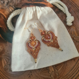 Boho oorbellen Agaat
