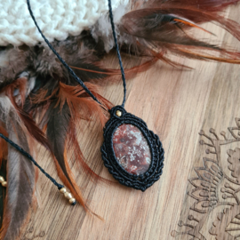 Wrapped stone ketting Crazy Lace Agaat