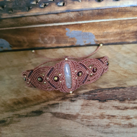 Macramé armband Rutielkwarts
