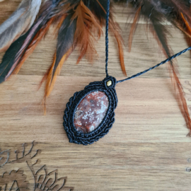 Wrapped stone ketting Crazy Lace Agaat