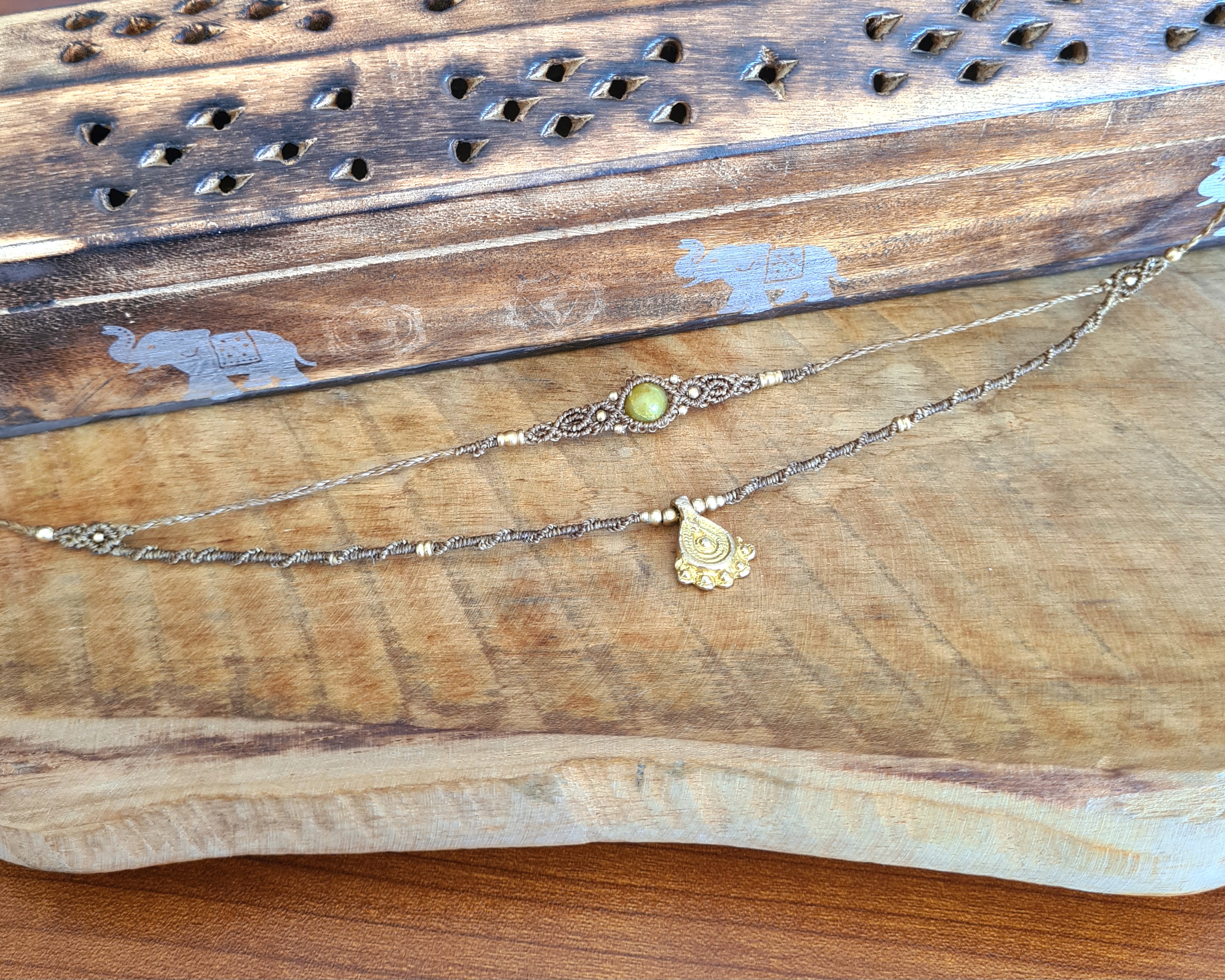 Double layered choker Serpentijn