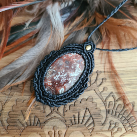 Wrapped stone ketting Crazy Lace Agaat
