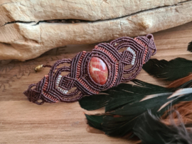 Wrapped stone armband Jaspis