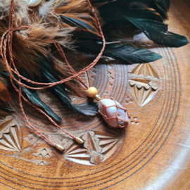 Stone wrapped ketting Agaat