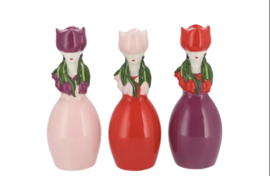 Vaas dame tulp pink