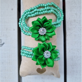 Bloemenarmband Emerald wikkel