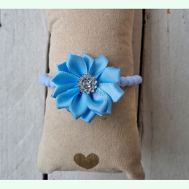 Bloemenarmband Lichtblauw