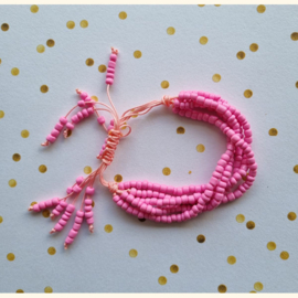 Armband string Roze - verschillende kleuren