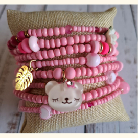 Wikkelarmband - Pink Collection 3