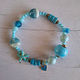 Armband Turquoise/blauw 6