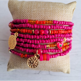 Wikkelarmband Fall Fuchsia 2