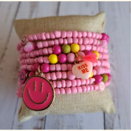 Wikkelarmband - Pink Collection 5