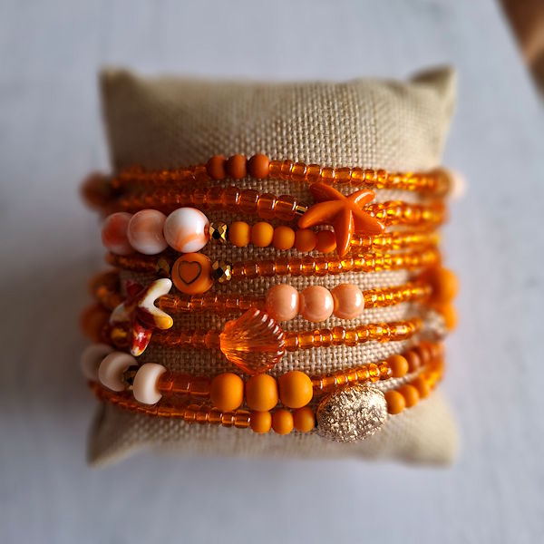 Wikkelarmband - Oranje