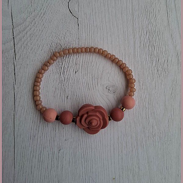 Armband Roos oud roze