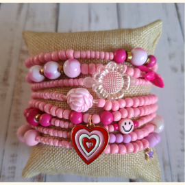 Wikkelarmband - Pink Collection 2