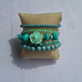 Armband Set Roos Groen