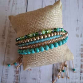 Armband string Fall Turquoise