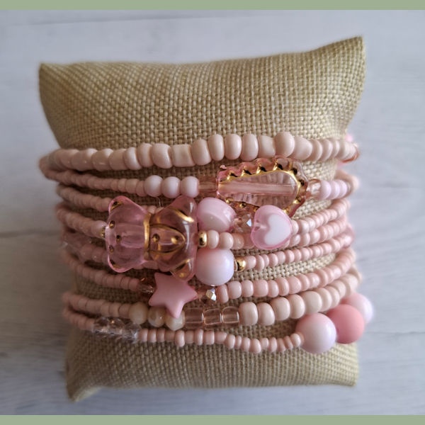 Wikkelarmband - Pale Pink 1