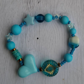 Armband Hart Turquoise