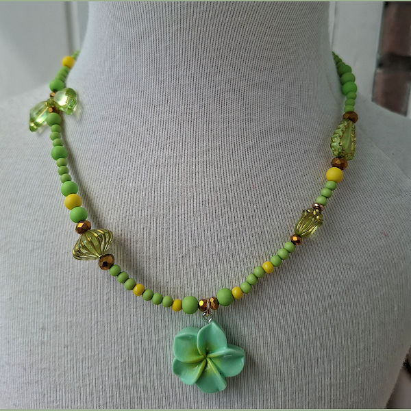 Ketting Bloem - Groen 2