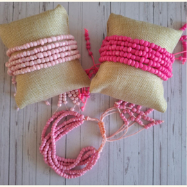 Armband string uni Pink