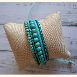 Armband string Fall Aqua