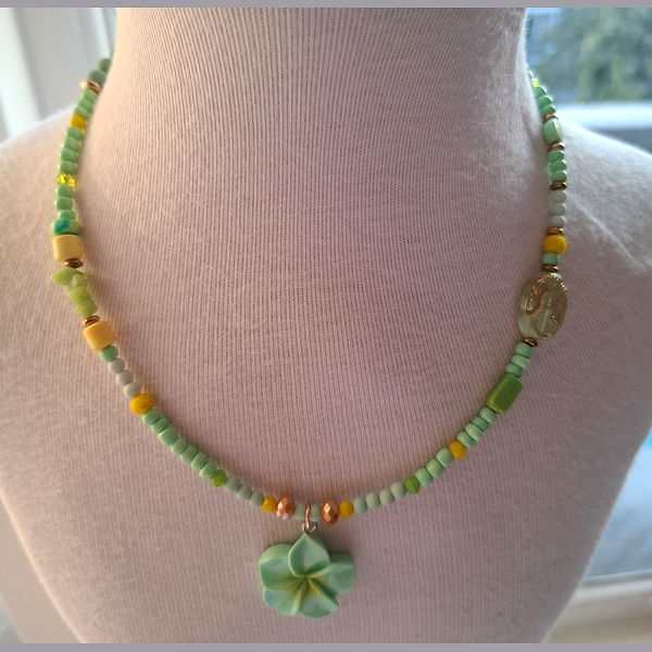 Ketting Bloem - Groen