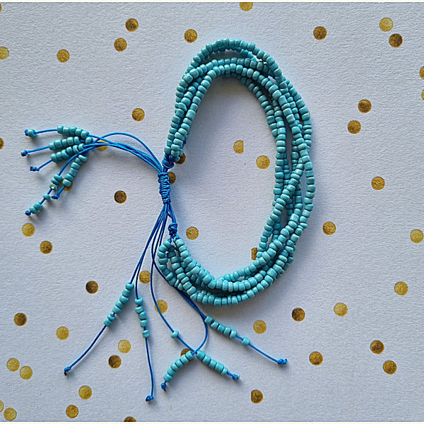 Armband string uni Blauw Diversen