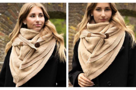 I'm Dutch Taupe Fitzroy Sjaal