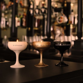 MY FLAME - Sojakaars in Champagneglas - Sip Sip Hooray - Wit - Fresh Cotton